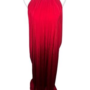 Ronny Kobo Collection Red Halter Maxi Gown